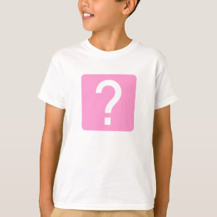 Camiseta Panel cuadrado de la marca de preguntas