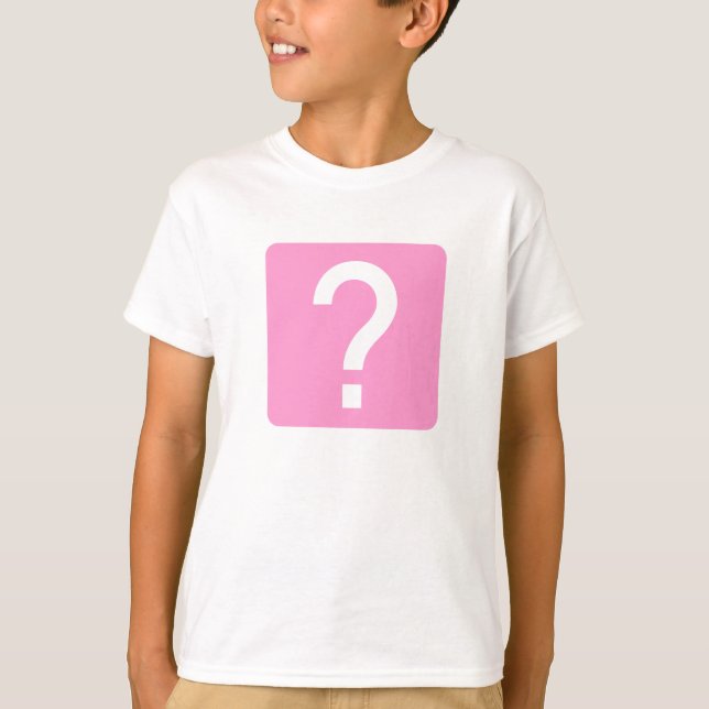Camiseta Panel cuadrado de la marca de preguntas (Anverso)