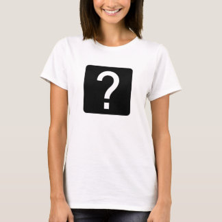 Camiseta Panel cuadrado de la marca de preguntas