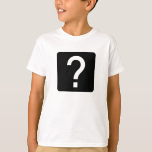 Camiseta Panel cuadrado de la marca de preguntas