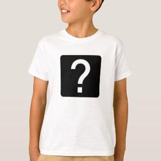 Camiseta Panel cuadrado de la marca de preguntas