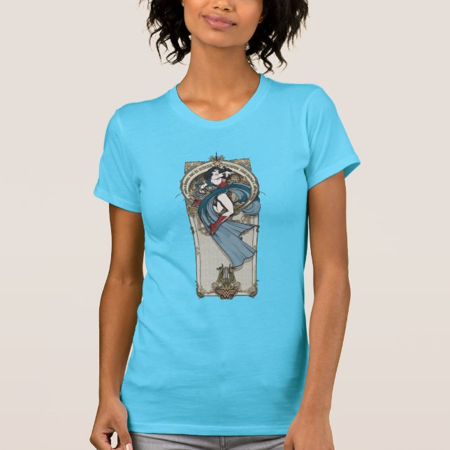 Camiseta Panel de Art Nouveau para mujer maravilla (Anverso)