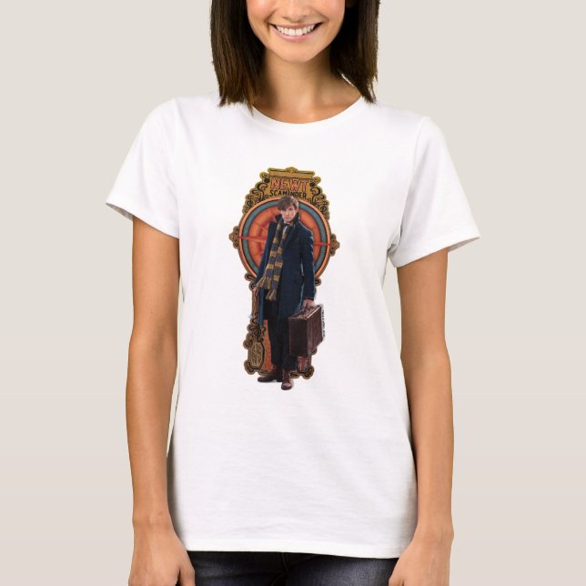 Camiseta Panel de Art Nouveau permanente de NEWT SCAMANDER™ (Anverso)