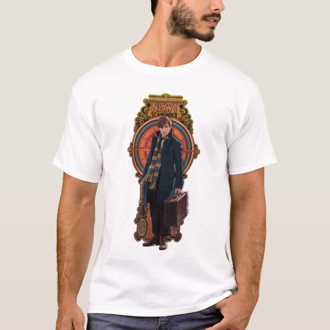 Camiseta Panel de Art Nouveau permanente de NEWT SCAMANDER™ (Anverso)