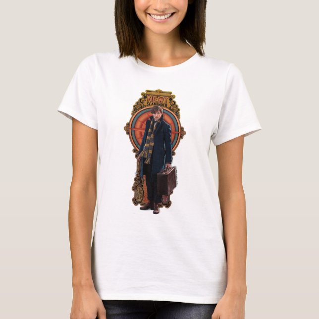 Camiseta Panel de Art Nouveau permanente de NEWT SCAMANDER™ (Anverso)