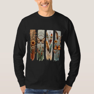 Camiseta Panel de arte de la naturaleza bohemia