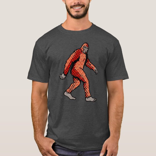 Camiseta Panel de Arte Pop de Criatura del Bosque de Cómic  (Anverso)