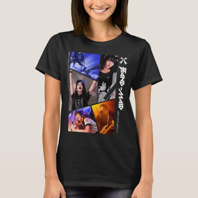 CAMISETA PANEL DE BAND MAID (Anverso)