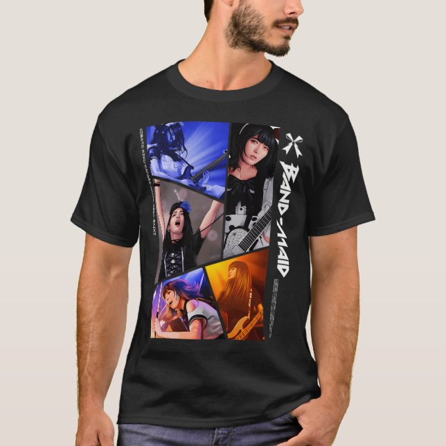 Camiseta Panel de Band Maid (Anverso)