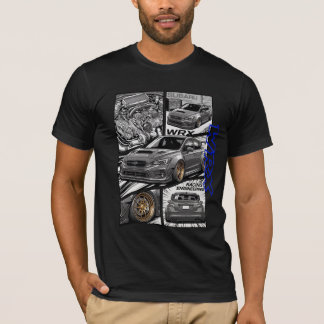 Camiseta Panel de cómic manga del Subaru WRX JDM