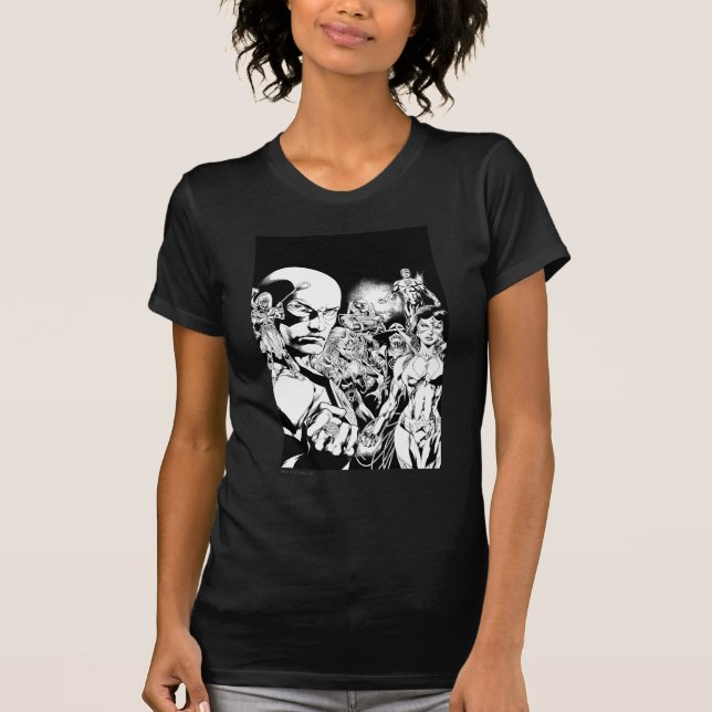 Camiseta Panel de comic nocturno más negro 2 (Anverso)