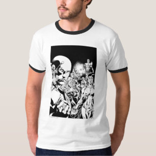 Camiseta Panel de comic nocturno más negro 2