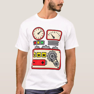 Camiseta Panel de control de disfraz de robot para niños