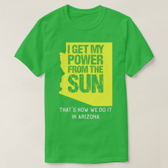 Camiseta Panel de energía solar para energía solar del esta (Diseño del anverso)