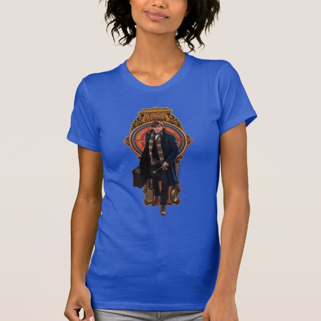 Camiseta Panel de estilo Art Nouveau de NEWT SCAMANDER™ (Anverso)