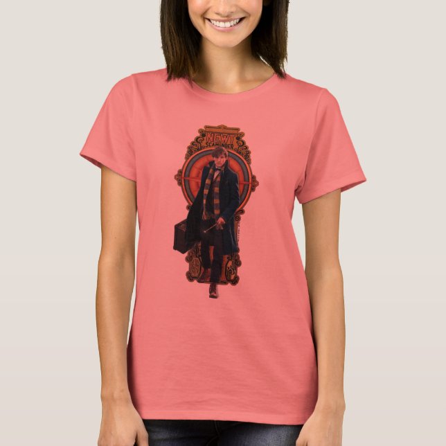 Camiseta Panel de estilo Art Nouveau de NEWT SCAMANDER™ (Anverso)