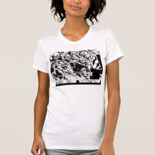 Camiseta Panel de héroes malvados