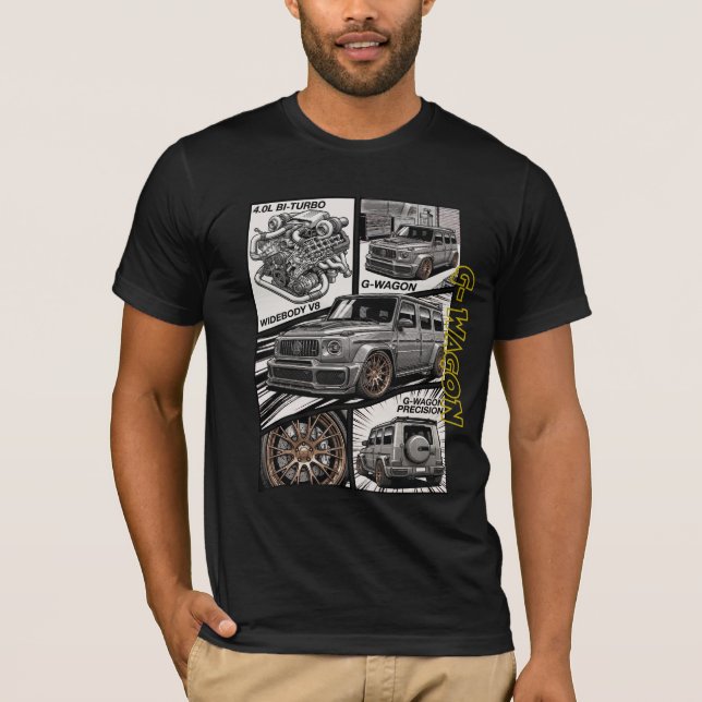 Camiseta Panel de Manga G-Wagon Custom Widebody (Anverso)