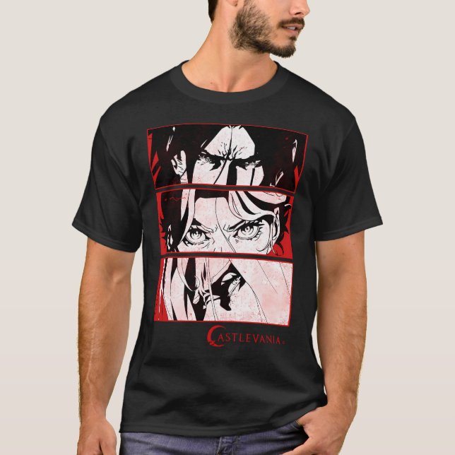 Camiseta Panel de ojos angry de Castlevania (Anverso)