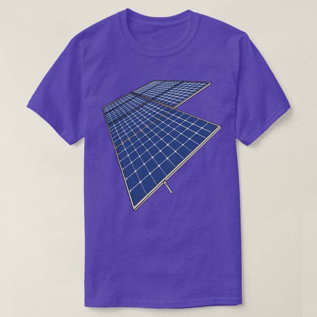 Camiseta Panel solar de paneles solares de energía renovabl (Diseño del anverso)