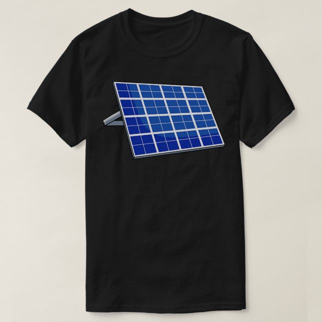 Camiseta Panel solar Paneles solares de energía renovable (Diseño del anverso)