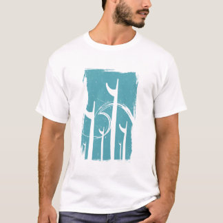 Camiseta Paneles de arte de surf