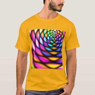 Camiseta Paneles de concha abstracta de túnel de neón bri