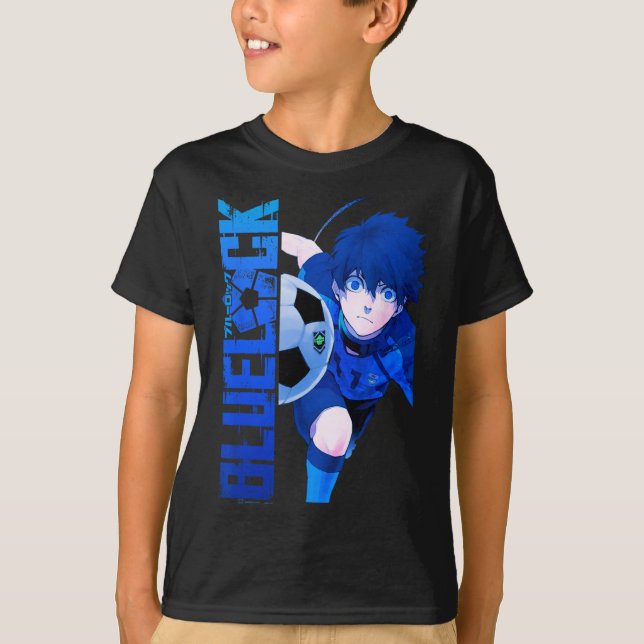 Camiseta Paneles divididos Blue Lock Blue Soccer Ll  (Anverso)