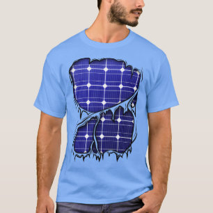 Camiseta Paneles solares dentro del ingeniero ecológico Hal