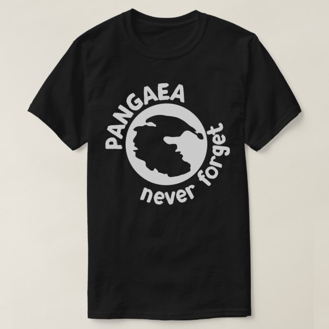 Camiseta Pangaea nunca olvida a los amantes de la ciencia (Diseño del anverso)