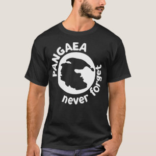 Camiseta Pangaea nunca olvida a los amantes de la ciencia
