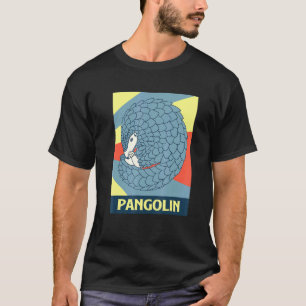Camiseta Pangolin Animal Sunrise En Peligro Para Hombres