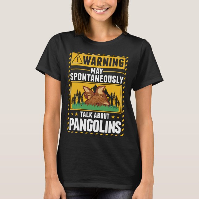 Camiseta Pangolin de advertencia (Anverso)