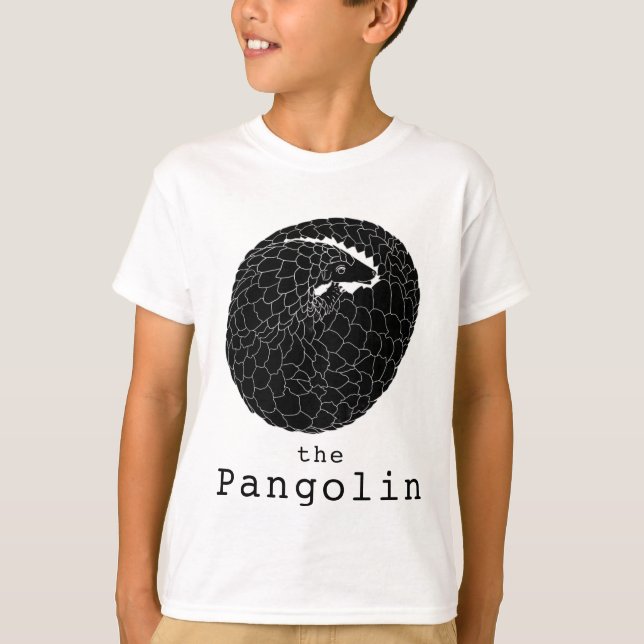 Camiseta Pangolin Especie en peligro de extinción Arte de v (Anverso)