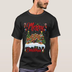 Camiseta Pangolin Merry Christmas Tree Lighing Santa Pango