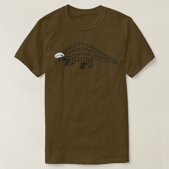 Camiseta Pangolin Wild Animal Chef Funny Cocinando Cocina W (Diseño del anverso)