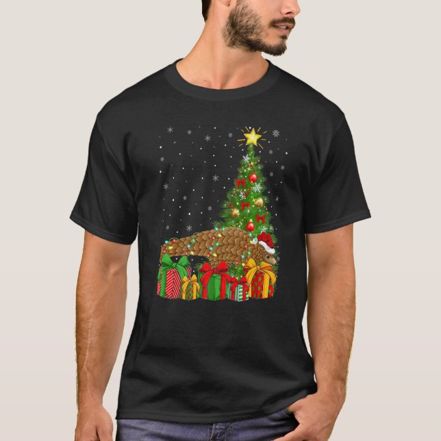 Camiseta Pangolin  Xmas Holiday Santa Pangolin Christmas Tr (Anverso)