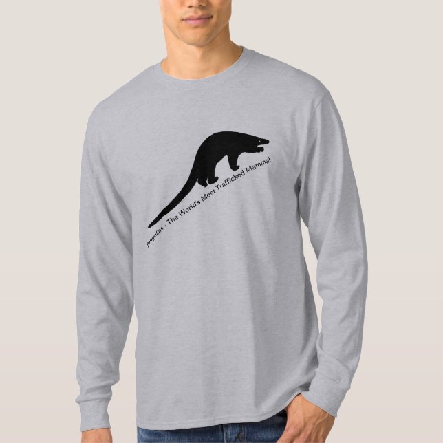 Camiseta Pangolins - el mamífero traficado del mundo (Anverso)