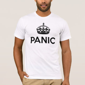 Camiseta PÁNICO: Mantenga tranquilo y continúe la parodia