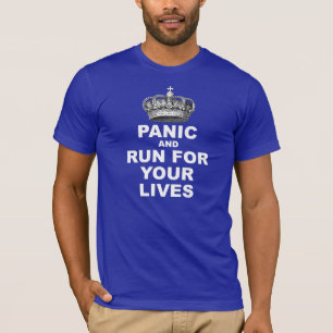 Camiseta Pánico y funcionamiento por sus vidas