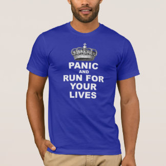 Camiseta Pánico y funcionamiento por sus vidas