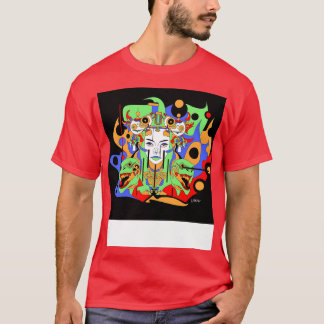 Camiseta paninaro locura metalizado en mujer abstracta ecop