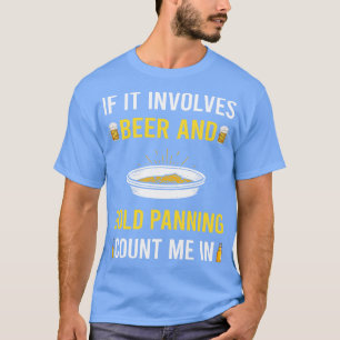 Camiseta Panner De Panorámica De Cerveza Y Oro