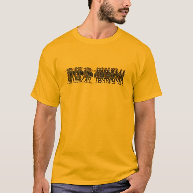 Camiseta Panoplia - batalla del hoplita del griego clásico (Anverso)