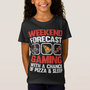 Camiseta Panorama de fin de semana con oportunidad de pizza