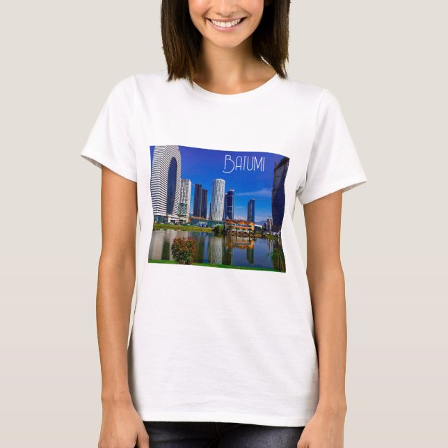 Camiseta Panorama de la arquitectura de Georgia Batumi (Anverso)