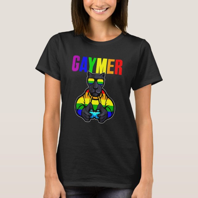 Camiseta Panorama de la Bandera del Orgullo Gay Gaymer Lgbt (Anverso)