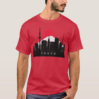Camiseta Panorama de la ciudad de Tokio Japón Recuerdo amig
