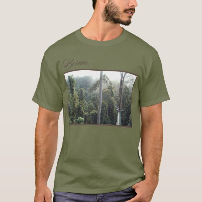 Camiseta Panorama de la selva tropical de Borneo (Anverso)