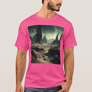 Camiseta Panorama de Planeta Alien